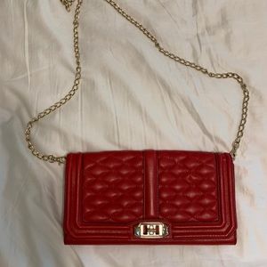 Rebecca Minkoff Red Leather Chain Cross Body